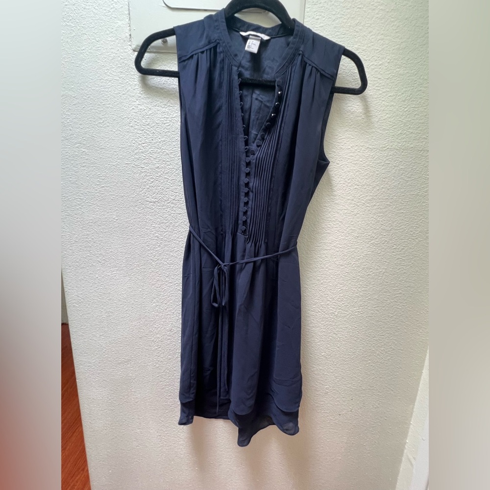 Women’s Navy Blue Shift Dress H&M Size 6
